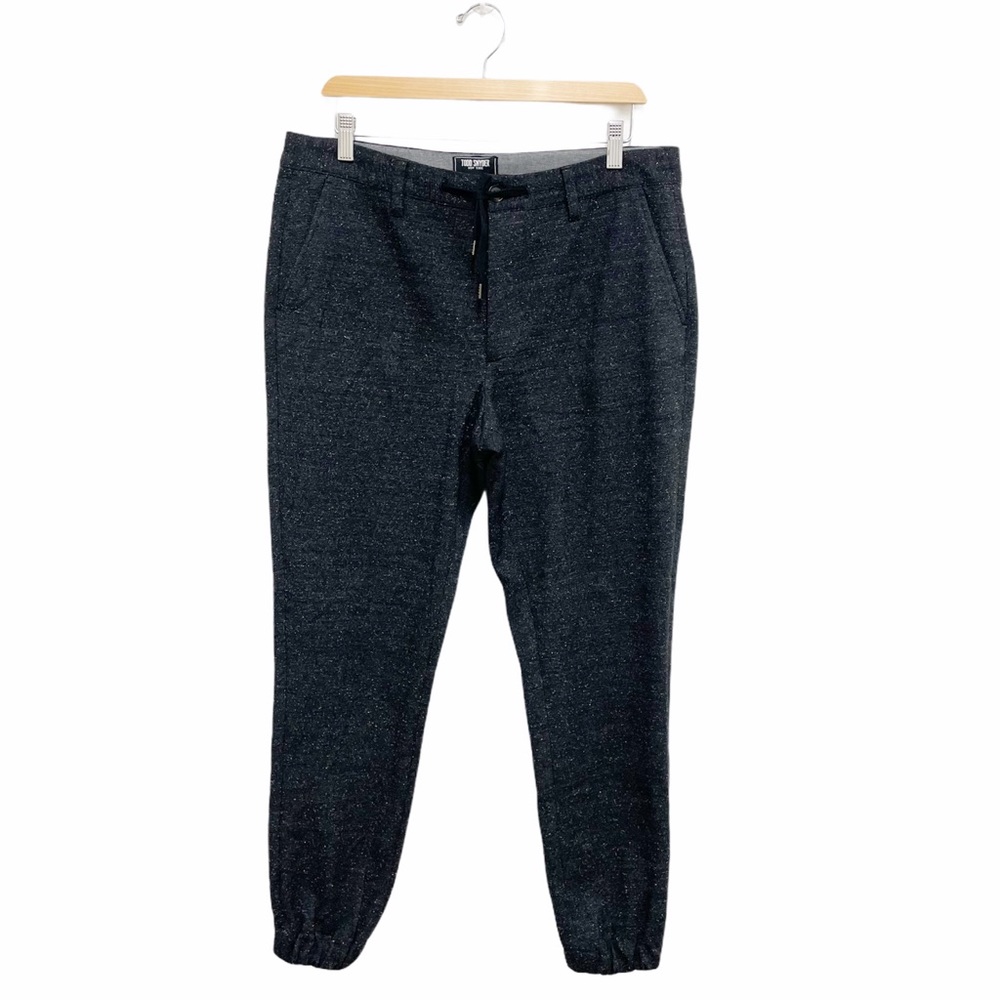 Todd Snyder Wool Charcoal Dress Jogger Pants